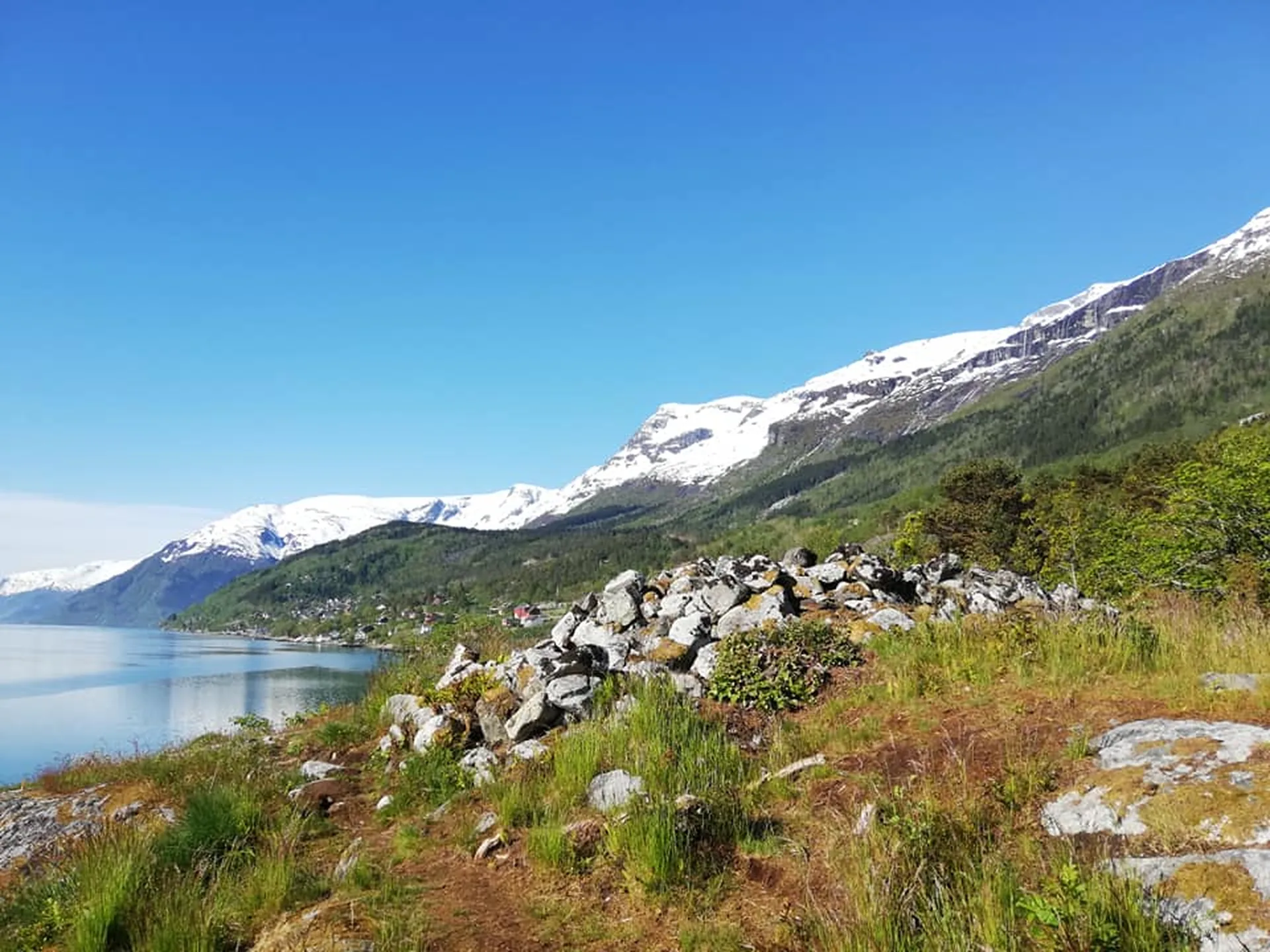Utsikt over fjorden frå Aganeset